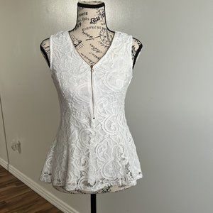 Suzy Shier White Blouse  XS